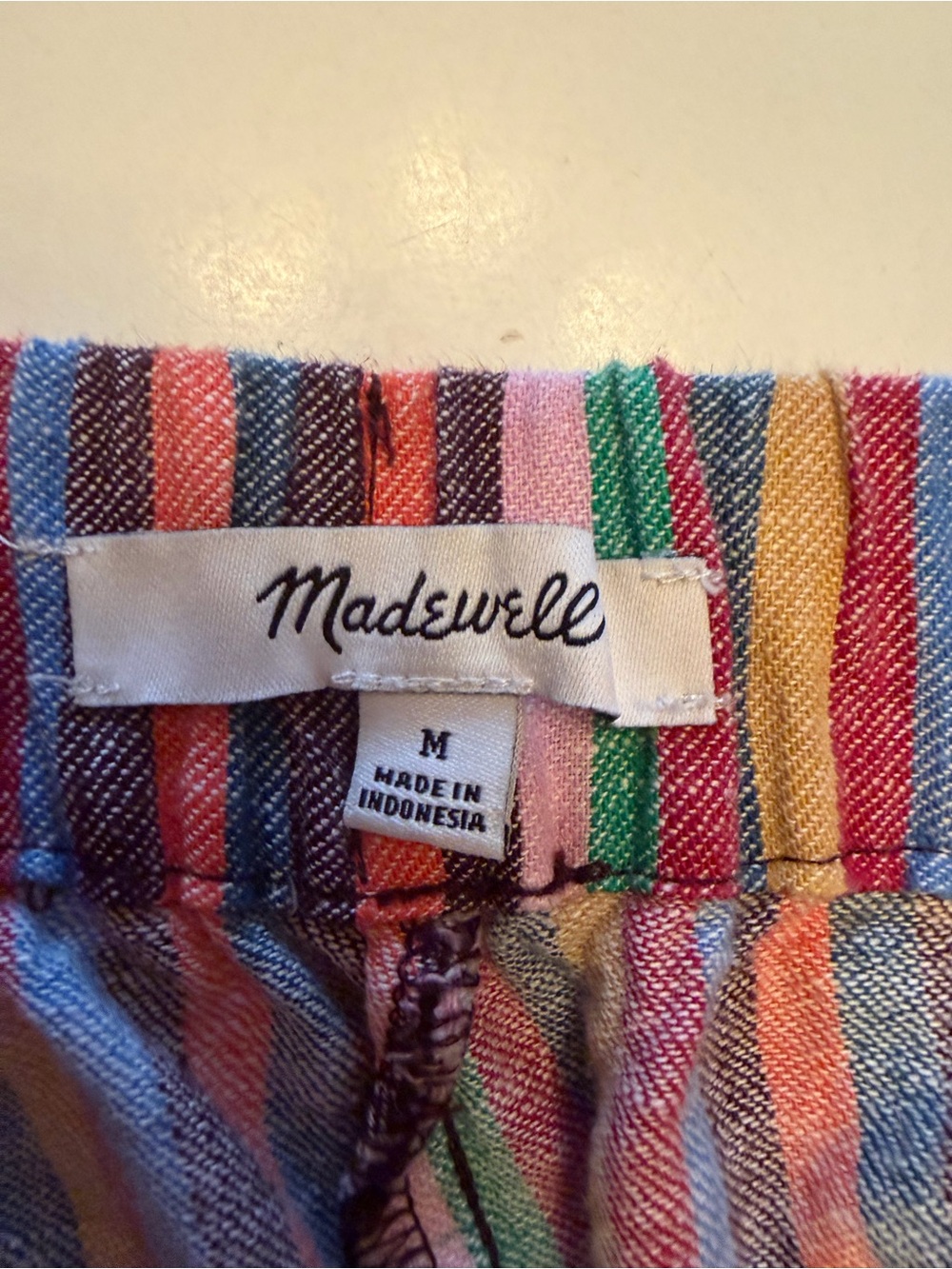 Madewell Multicolor Vertical Stripe Bermuda Shorts - Picture 3 of 4